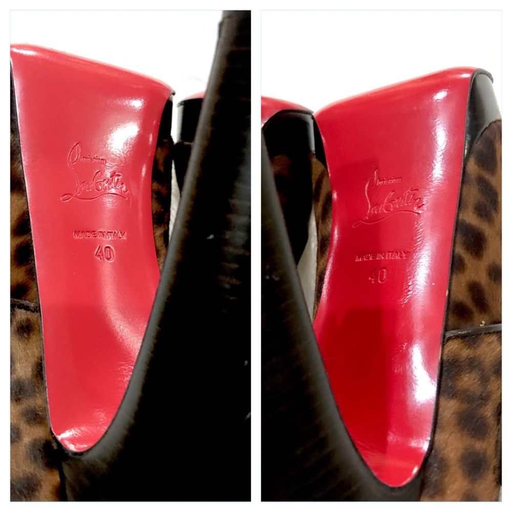 🛑SOLD🛑💯🆑 DORDOGNE LEOPARD PEEP TOE EURO 40 - Picture 7 of 8